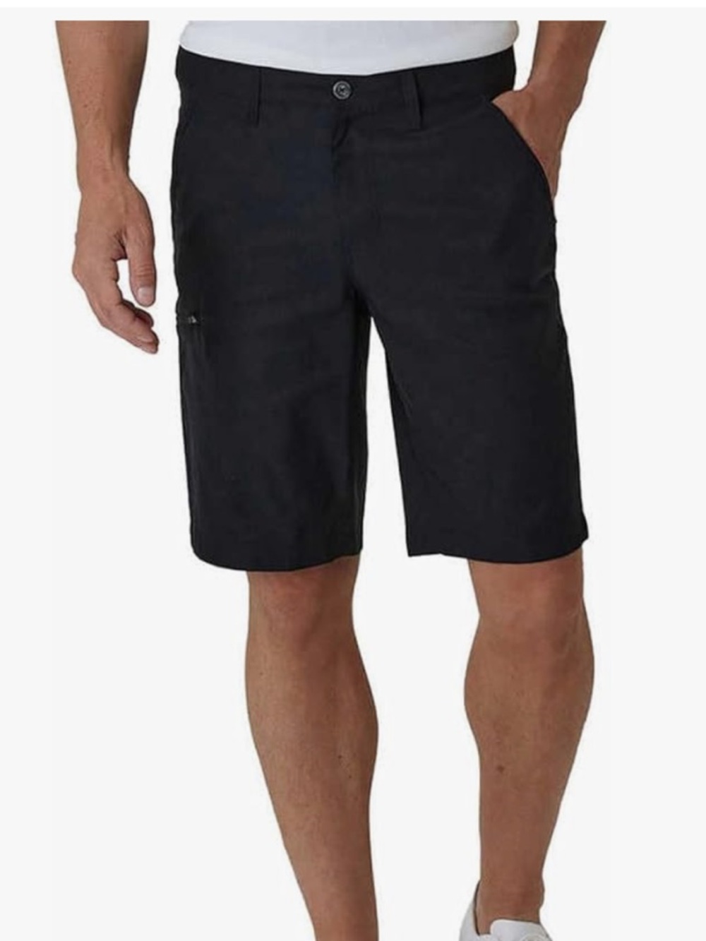Weatherproof Black Flat-Front Men's Shorts
